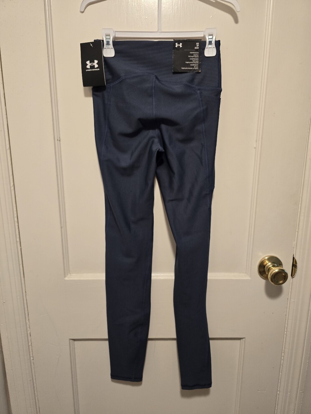 Under Armour Navy Compression High-Rise Performance Full Length Leggings XS NWT